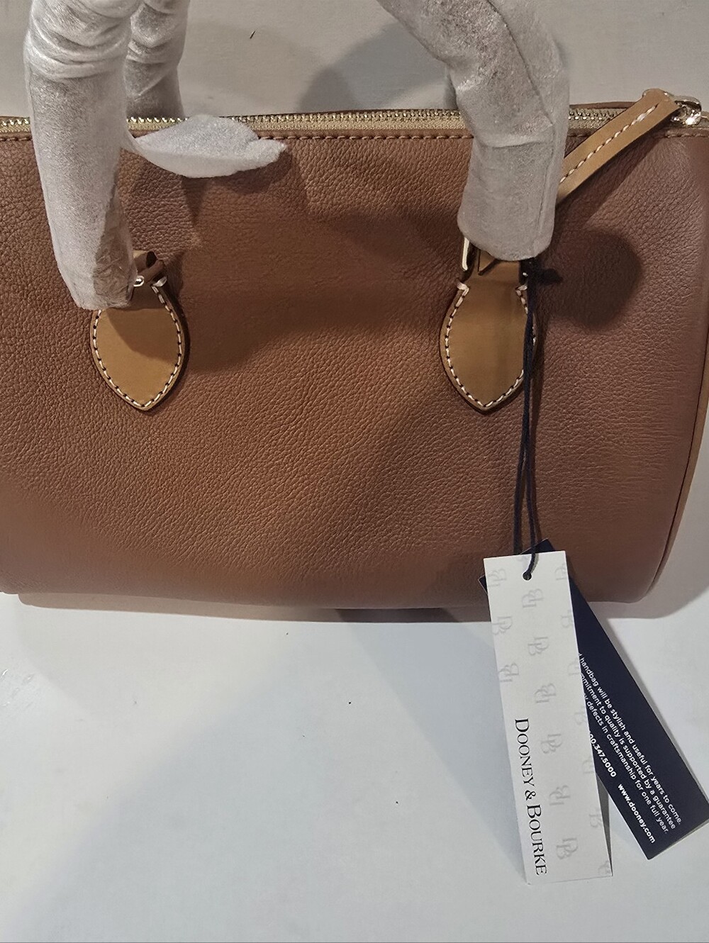 Dooney & Bourke  Sorrento Barrel  Satchel with Gold Hardware - Picture 2 of 6